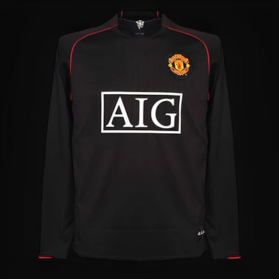 Manchester United maillot extérieur Rétro Manches Longues 2007 2008