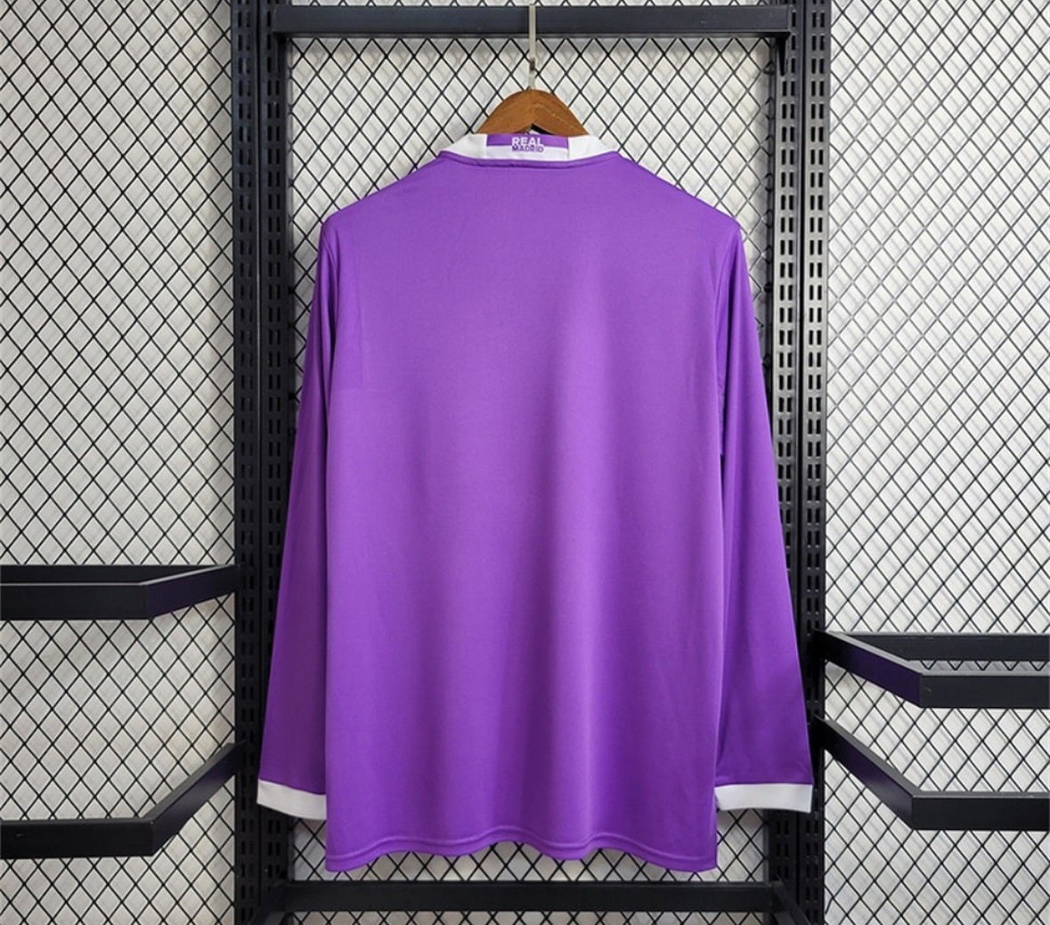 Maillot Real Madrid Manches Longues Retro 2016/2017 Violet